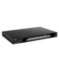 D-Link DGS-1520-28MP/E switch Gestionado L3 Gigabit Ethernet (10/100/1000) Energía sobre Ethernet (PoE) 1U Negro