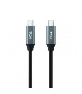 Cable usb 3.2 nanocable 10.01.4303/ usb tipo-c macho - usb tipo-c macho/ 3m/ gris y negro