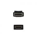 Nanocable Cable Conversor DISPLAYPORT a HDMI, DP/M - HDMI/M, Negro, 10 m