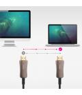 Nanocable Cable HDMI V2.1 AOC 8K@60Hz 4K@120Hz 48Gbps A/M-A/M, Negro, 80 m