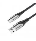 Cable usb 2.0 tipo-c vention codhf/ usb macho - usb tipo-c macho/ 1m/ gris