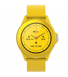 Smartwatch forever colorum cw-300/ notificaciones/ frecuencia cardíaca/ amarillo