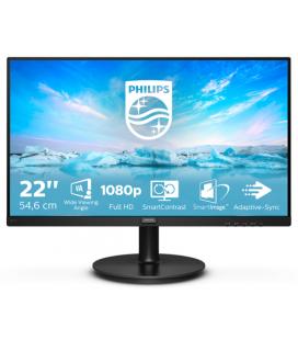 Monitor Philips V-Line 221V8A 21.5"/ Full HD/ Multimedia/ Negro