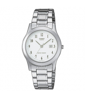 Reloj analógico casio collection women ltp-1141pa-7beg/ 36mm/ plata y blanco