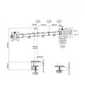 Soporte para 2 Monitores o TV Aisens DT32TSR-149/ hasta 9kg