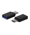 Adaptador USB 3.2 Aisens A108-0717/ USB Hembra - USB Tipo-C Macho/ Negro