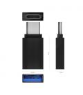 Adaptador USB 3.2 Aisens A108-0717/ USB Hembra - USB Tipo-C Macho/ Negro