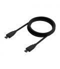 Cable USB 3.2 Tipo-C Aisens A107-0703 20GBPS 5A 100W/ USB Tipo-C Macho - USB Tipo-C Macho/ 1.5m/ Negro