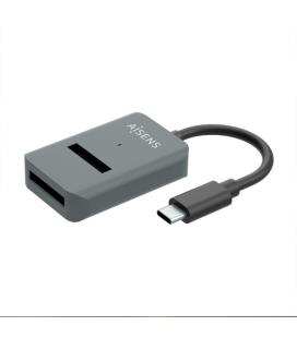 Dock USB Tipo-C para SSD M2 SATA/NVMe NGFF Aisens ASUC-M2D012-GR/ Gris