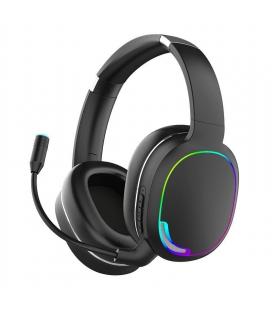 Auriculares inalámbricos gaming con micrófono my way bh82/ jack 3.5/ negros