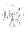 Soporte de Pared Giratorio/ Inclinable/ Aisens WT55TSE-153 para TV de 23-55"/ hasta 30kg