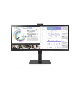 Monitor Profesional Ultrapanorámico Curvo LG 34BQ77QC-B 34"/ WQHD/ Webcam/ Multimedia/ Negro