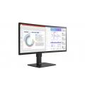 Monitor Profesional Ultrapanorámico Curvo LG 34BQ77QC-B 34"/ WQHD/ Webcam/ Multimedia/ Negro