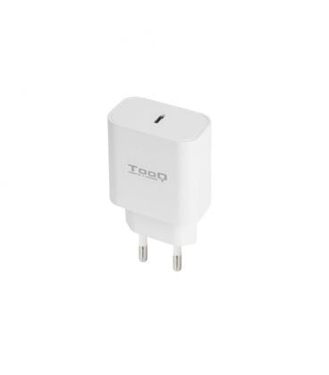 TooQ Cargador de Pared USB-C PD20W, Blanco