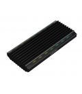 AISENS CAJA EXTERNA M.2 RGB GAMING ASM2-RGB011GR SATA NVME A USB3.1 GEN2 NEGRA