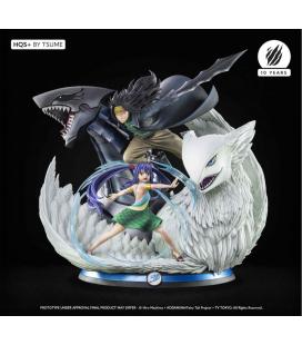 Figura tsume arts fairy tail gajeel & wendy estatua resina escala 1 - 4 hqs+