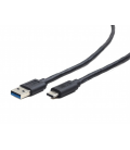 CABLE USB 3.0 GEMBIRD AM A TIPO C AM/CM, 0,5 M