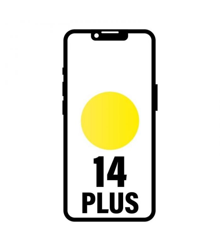 Telefono movil smartphone apple iphone 14 plus 512gb yellow sin cargador -  sin auriculares - a15 bionic - 12mpx - 6.7pulgadas xd