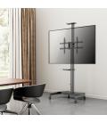 Soporte de Pie Inclinable/ Giratorio con Ruedas y Manivela Aisens FT70TE-169 para TV 37-70"/ hasta 50kg