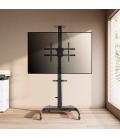 Soporte de Pie Inclinable/ Giratorio con Ruedas y Manivela Aisens FT70TE-169 para TV 37-70"/ hasta 50kg