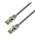 CABLE AISENS DE RED LATIGUILLO RJ45 LSZH CAT.7 600 MHZ SFTP PIMF AWG26 GRIS 0.5M