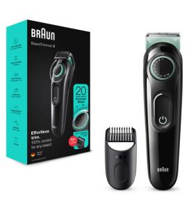 Cortabarbas Braun Beardtrimmer Series 3000 BT3323/ con Batería/ 1 Accesorio