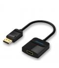 Cable conversor vention hbgbb/ displayport macho - hdmi hembra/ 15cm/ negro