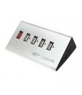 HUB 4 PUERTOS USB 2.0 LOGILINK+1 CARGA RAPIDA UA0224