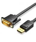 Vention Cable Conversor HAFBH/ Displayport Macho - DVI Macho/ 2m/ Negro
