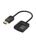 Vention Cable Conversor HBGBB/ Displayport Macho - HDMI Hembra/ 15cm/ Negro