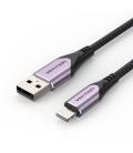 Vention USB 2.0 A Male to Lightning Male Cable Purple 1M Aluminum Alloy Type