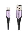 Vention USB 2.0 A Male to Lightning Male Cable Purple 1M Aluminum Alloy Type