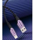 Vention USB 2.0 A Male to Lightning Male Cable Purple 1M Aluminum Alloy Type