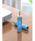 Vention 3.5mm Male to 6.5mm Female Audio Adapter Blue Metal Type