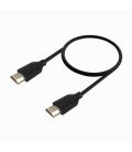Cable HDMI 2.0 4K CCS Aisens A120-0728/ HDMI Macho - HDMI Macho/ Hasta 10W/ 2250Mbps/ 50cm/ Negro