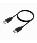 Cable HDMI 2.0 4K CCS Aisens A120-0729/ HDMI Macho - HDMI Macho/ Hasta 10W/ 2250Mbps/ 1m/ Negro