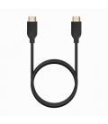 Cable HDMI 2.0 4K CCS Aisens A120-0729/ HDMI Macho - HDMI Macho/ Hasta 10W/ 2250Mbps/ 1m/ Negro
