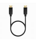 Cable DisplayPort 1.2 CCS 4K Aisens A124-0737/ DisplayPort Macho - DisplayPort Macho/ Hasta 5W/ 2300Mbps/ 50cm/ Negro