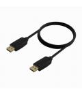 Cable DisplayPort 1.2 CCS 4K Aisens A124-0738/ DisplayPort Macho - DisplayPort Macho/ Hasta 5W/ 2300Mbps/ 1m/ Negro