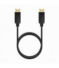 Cable DisplayPort 1.2 CCS 4K Aisens A124-0738/ DisplayPort Macho - DisplayPort Macho/ Hasta 5W/ 2300Mbps/ 1m/ Negro