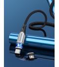 Vention Cable de Carga Magnético USB Tipo-C con Adaptador MicroUSB CQMHF/ USB Macho/ USB Tipo-C Macho - MicroUSB Macho/ 1m/ Gris