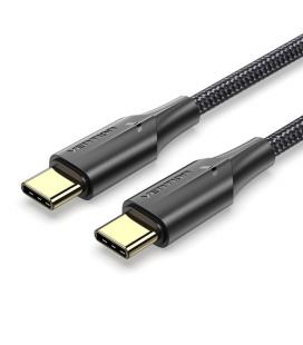 Vention Cable USB 2.0 Tipo-C 3A TAUBH/ USB Tipo-C Macho - USB Tipo-C Macho/ 2m/ Negro