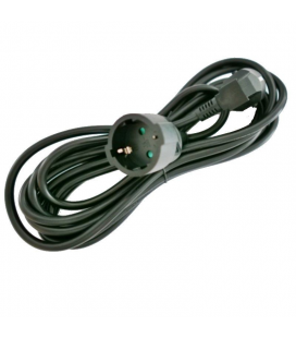 Cable alargador de corriente 3go al5m/ schuko hembra - schuko macho/ 5m/ negro