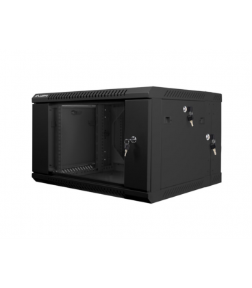 ARMARIO LANBERG MURAL DOBLE SECCION RACK 19" 6U/600X600 FLAT PACK NEGRO