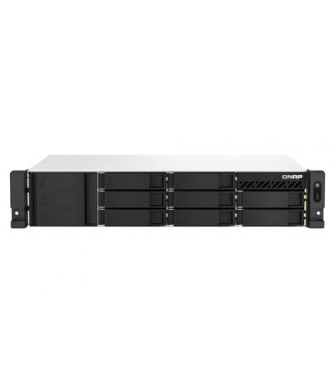 QNAP TS-864EU-RP-8G servidor de almacenamiento NAS Bastidor (2U) Ethernet Negro