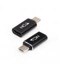 Adaptador nanocable 10.02.0014/ microusb macho - usb tipo-c hembra