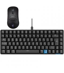 Pack gaming hiditec/ teclado mecánico inalámbrico gm1k + ratón inalámbrico gx30 pro wireless