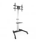 Soporte de pie inclinable con ruedas tooq fs1886m-b para tv de 37-86'/ hasta 50kg