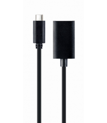 CABLE ADAPTADOR USB TIPO-C A DISPLAYPORT 4K 15 CM NEGRO