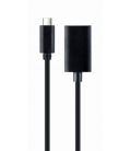 CABLE ADAPTADOR USB TIPO-C A DISPLAYPORT 4K 15 CM NEGRO